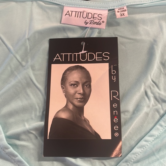 Attitudes by Renee 2 piece jacket & top Seaglass green women’s plus size 3X nwts - Picture 15 of 16